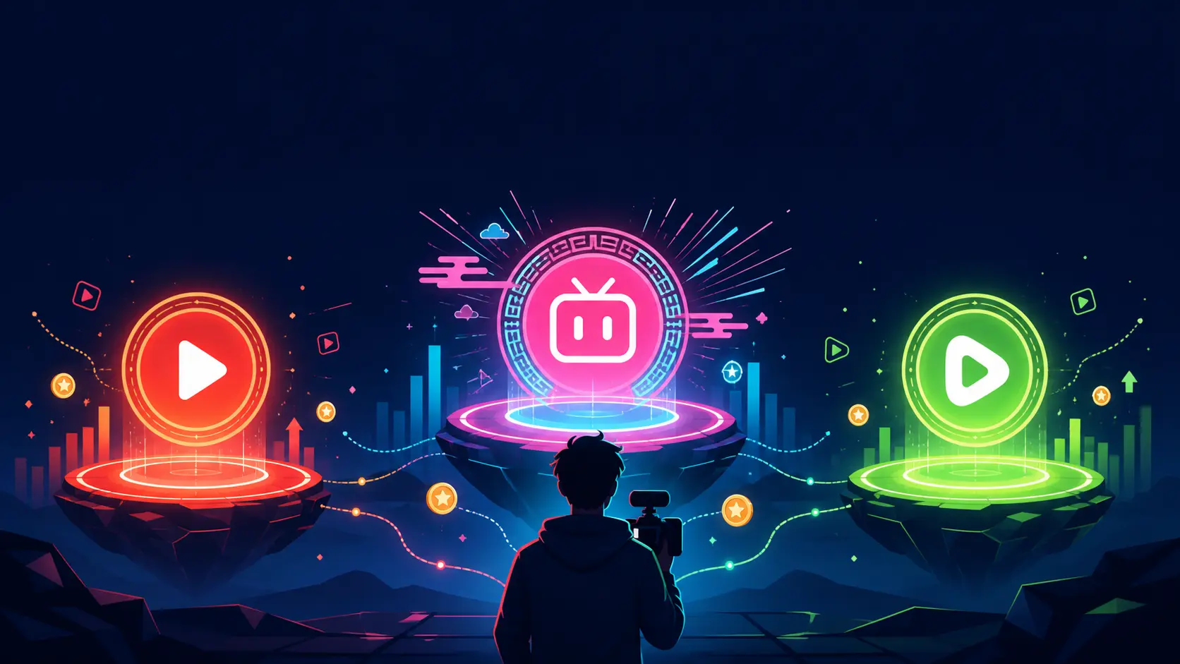Miniatura de Bilibili y Rumble en 2026: guía honesta para creadores (qué esperar de verdad)