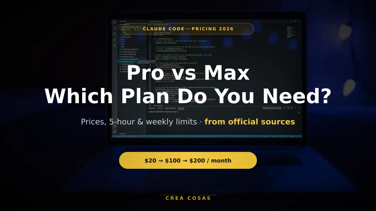Miniatura de Precio de Claude Code en 2026: Pro vs Max y límites reales