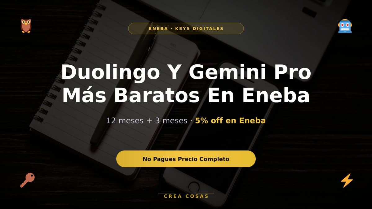 Miniatura de Duolingo Super y Gemini Pro más baratos: cómo comprarlos en Eneba